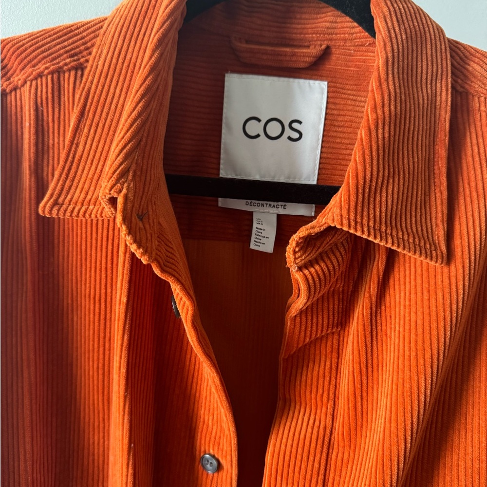 COS Orange Casual Button Down Shirt with Textured Fabric - Picture 5 of 6
